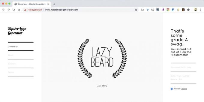 Jak stworzyć logo online darmowe Hipster Logo Generator