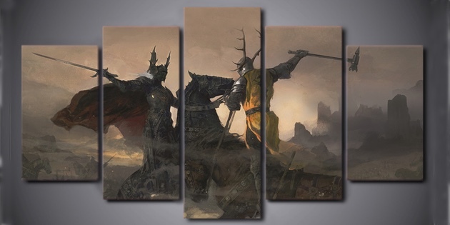 Modułowa obraz „Bitwa o Trident”