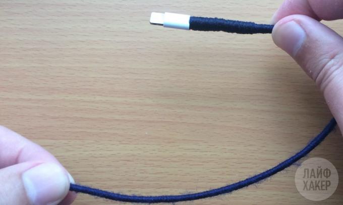 Jak naprawić błyskawicy kabla: czy zgrubienie