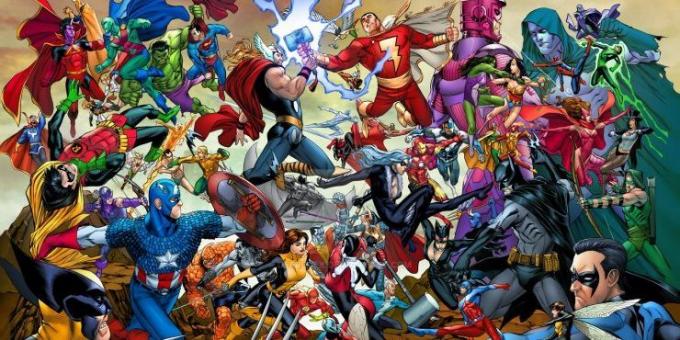 serii o superbohaterach: W odróżnieniu od DC Marvel