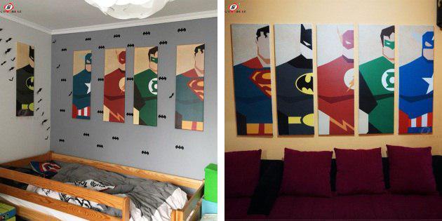 Plakaty z superbohaterów
