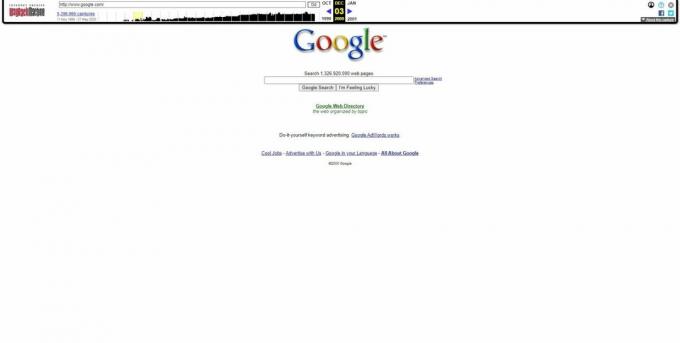 Archiwum internetowe: kopia witryny Google