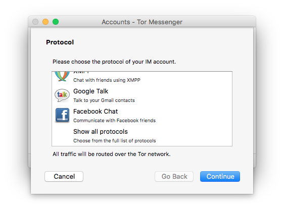 Tor Messenger czaty anonimowy