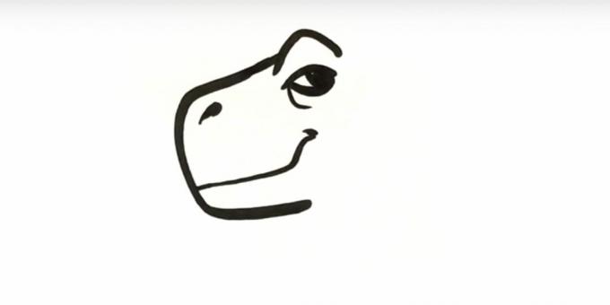Jak narysować dinozaura: dodaj usta