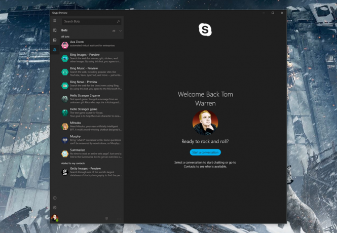 Nowa aplikacja Skype Aktualizacja systemu Windows 10-lecie