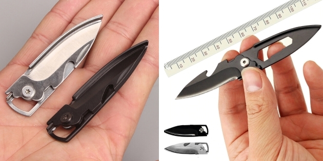 Miniaturowy składany nóż