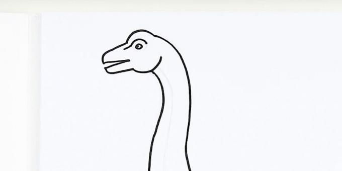 Narysuj głowę dinozaura
