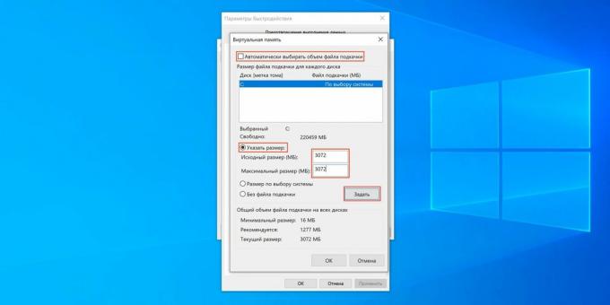 Zmień rozmiar pliku stronicowania systemu Windows 10