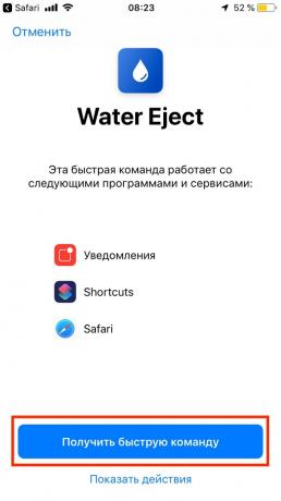 Jeśli woda dostanie się do iPhone: przycisk „Pobierz Command Prompt”