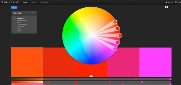 Kolorów Adobe CC