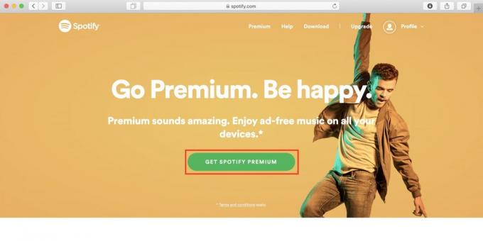 Jak korzystać z Spotify w Rosji kliknij Pobierz Spotify Premium