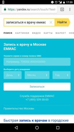 „Yandex”: wejście online lekarza