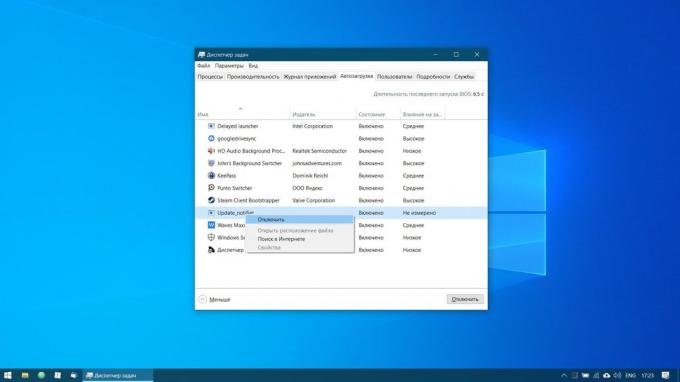 Konfiguracja systemu Windows 10: Wyłącz niepotrzebne aplikacje autostartu