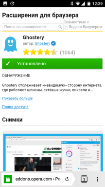 Jak zainstalować rozszerzenia w telefonach „Yandex. Browser „dla Androida