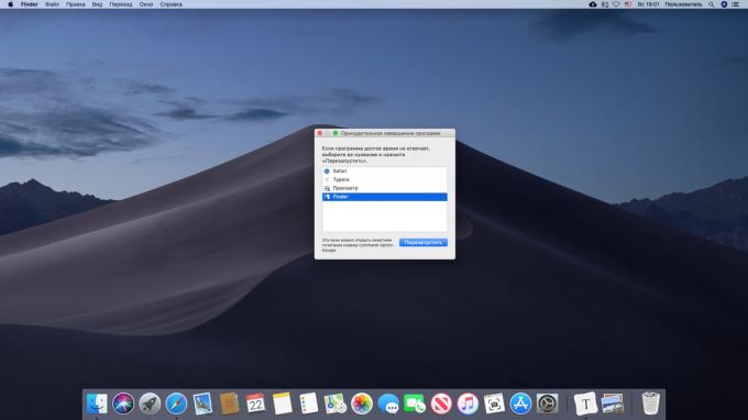 Konfigurowanie aplikacji na Mac wymuszonego zakończenia