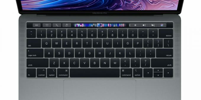 Pasek dotykowy w MacBooku Pro 13 ″