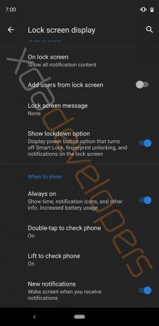 Android P: ekran Blokada