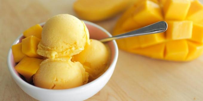 Jak gotować jogurt lody z mango