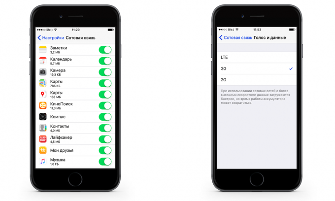 Jak zaoszczędzić na telefon ruchu danych iPhone z iOS 9. aplikacja zamek