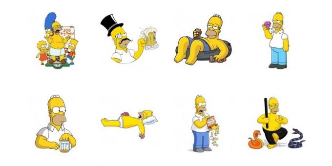 Naklejki: Simpsonowie