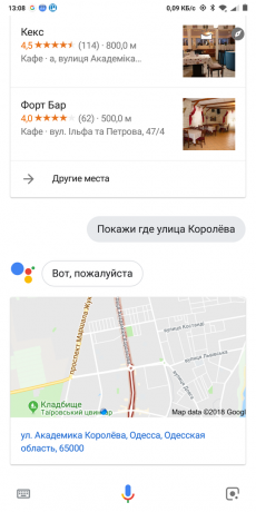 Google Now: Dojazdu