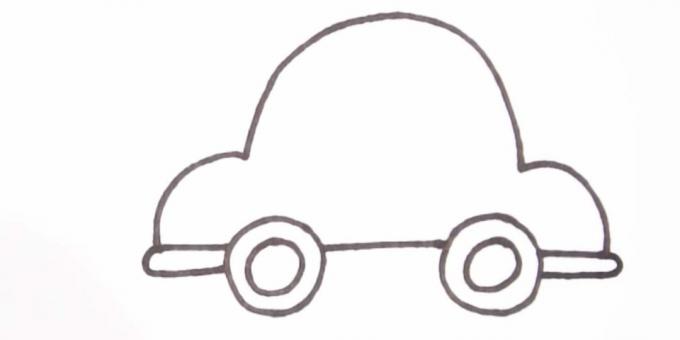 Jak narysować samochód: pomaluj spód samochodu