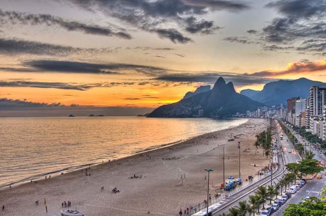 Zachód słońca w Rio de Janeiro