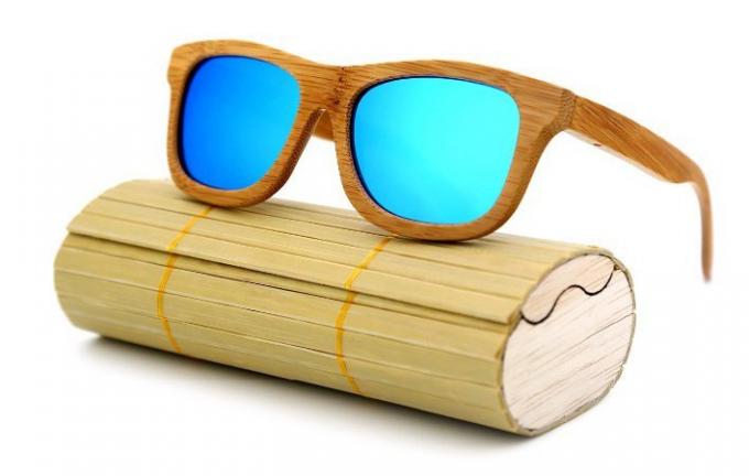 drewniane okulary