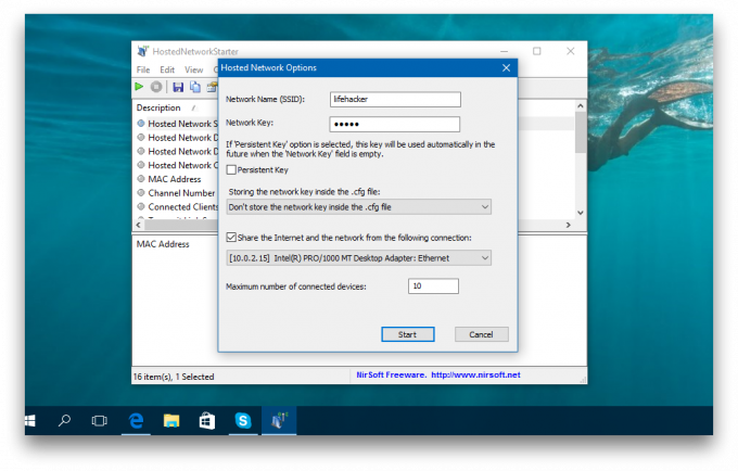 HostedNetworkStarter i punkt dostępowy w systemie Windows
