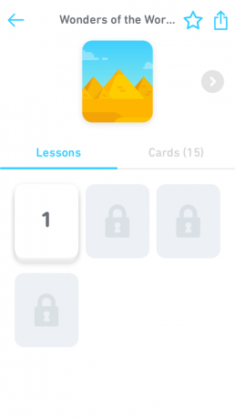 Tinycards: proces uczenia się