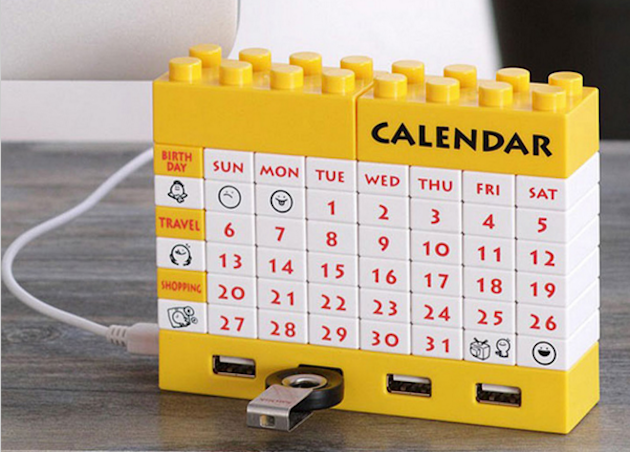 Wiecznego kalendarza Lego C USB piasty
