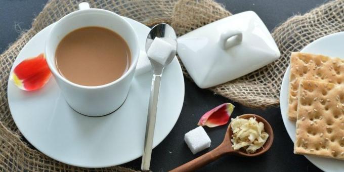 Imbir Przepisy: herbata imbirowa mleka