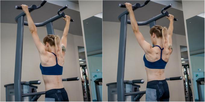 ćwiczenia aktywujące: aktywację mięśni pleców w imadle