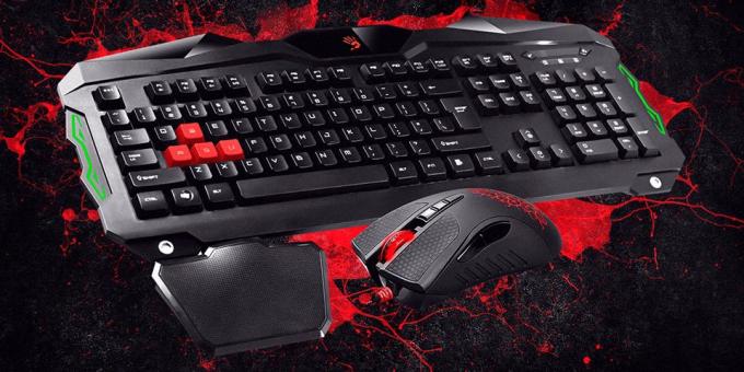 Boże Narodzenie sprzedaż w Tmall: Gaming Keyboard + mysz A4Tech Bloody