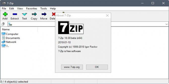 7zip - darmowy program do tworzenia i wyodrębnianie archiwów