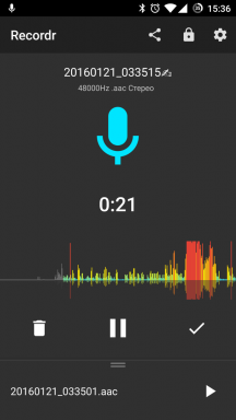 Recordr dla Androida - wysokiej jakości dyktafon z pełnymi opcjami sterowania