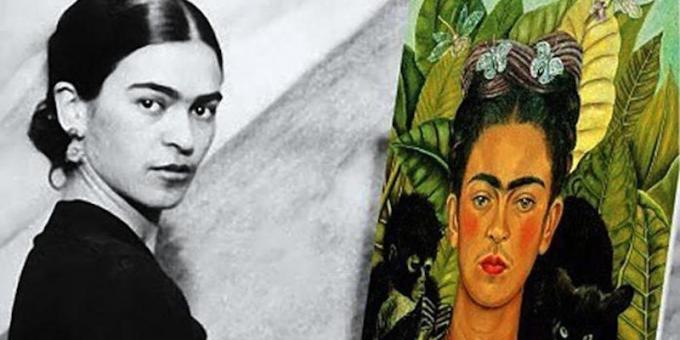 Frida Kahlo z jej autoportret