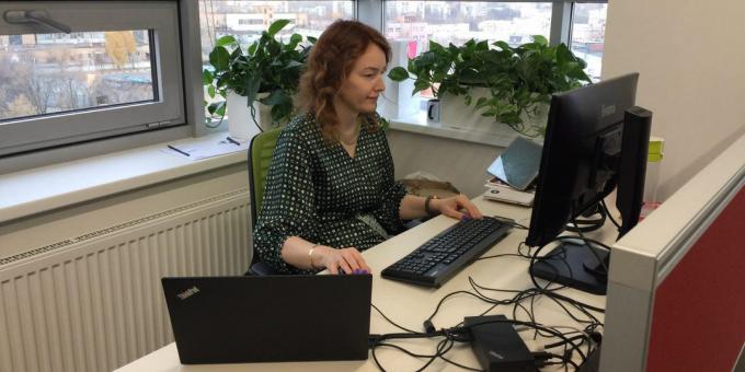 Workplace Nina Osovitskoy, ekspert HR-branding Headhunter