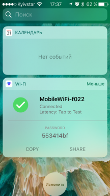 Wi-Fi Widget pokazuje testów oraz informacje o sieci bezprzewodowej na ekranie blokady iOS