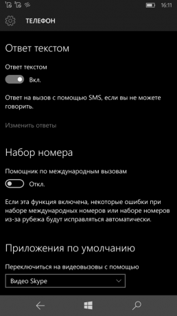 Lumia 950 XL: ustawienia telefonu