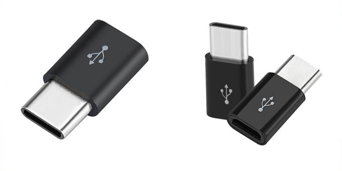 Adapter USB typu C na microUSB