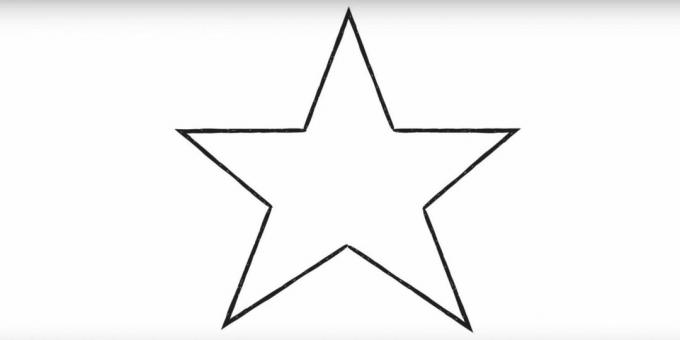 Jak narysować gwiazdę z rogu