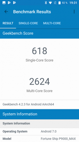 Chroniony smartphone Poptel P9000 Max: Geekbench
