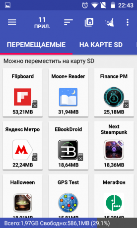 Jak przenieść aplikację na kartę pamięci: AppMgr III