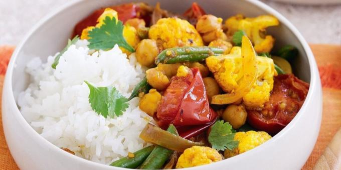 Przepisy z ciecierzycy: Warzywa curry z ciecierzycy
