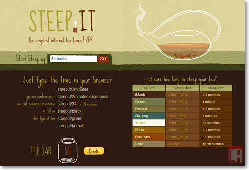 Steep.it - ​​zegar, który pomoże dokonać właściwego herbatę