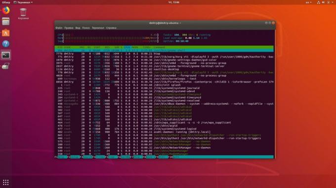 Terminal Linux pozwala na monitorowanie zasobów systemowych