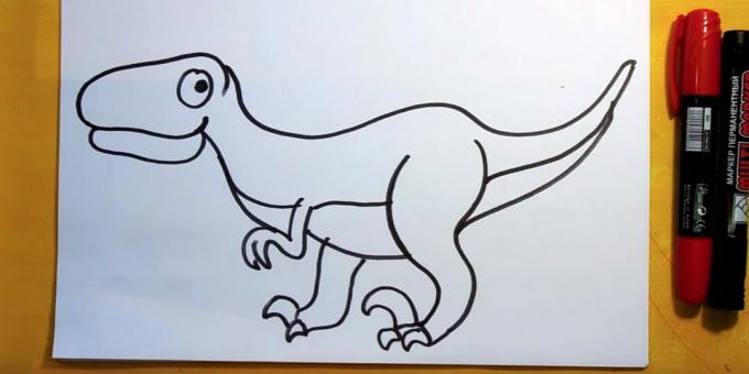 Jak narysować welociraptora
