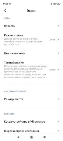 Redmi Note 9 Pro: ustawienia ekranu