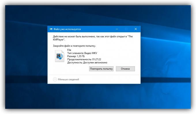 Jak usunąć plik w systemie Windows: Komputer informuje, że plik jest otwarty w innym programie